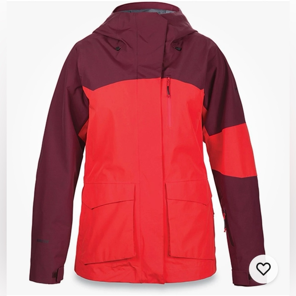 Dakine GoretexTwo-Tone Red and Burgundy Women's Ski Jacket